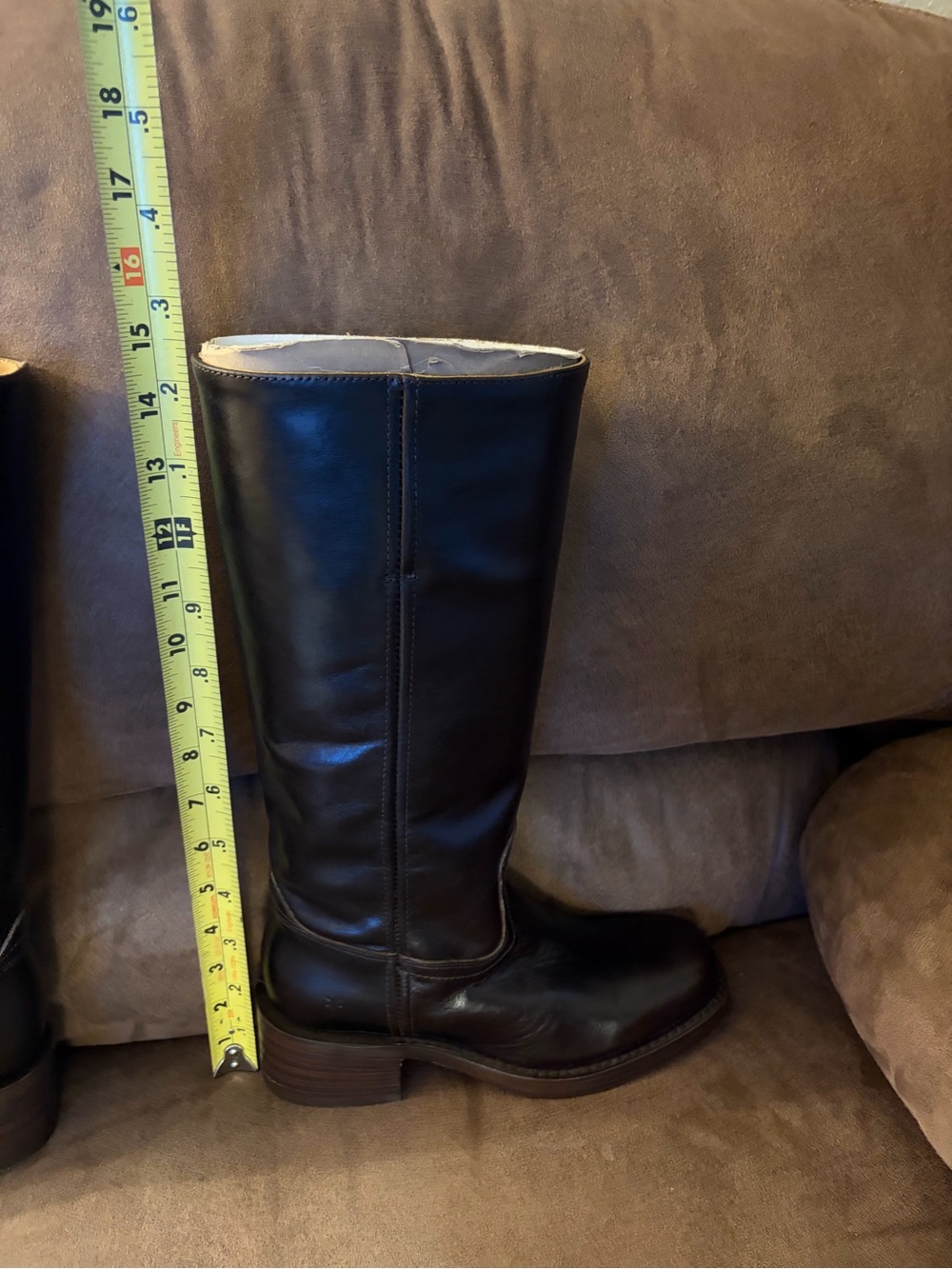 FRYE Classic Women's Tall Leather Riding Boots - dark brown - Picture 9 of 11